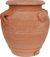 Terrakotta Vase handgefertigt 16x20cm - Terracotta töpfe - Vase Boho deko - Blumenvase handerbeit  - Vase Vintage für Garten und Interieur