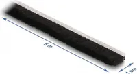 Delock kartáčové pásky samolepicí 10 mm