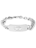 Diesel DX1350040 Herren Armband D LOGO Edelstahl Silber 21 cm