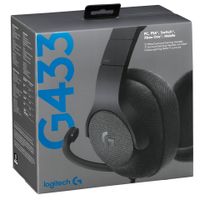 Logitech G433 7.1 Surround Gaming Headset mit Kabel Schwarz 981-000668