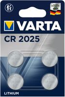 VARTA Lithium Knopfzelle CR2025 4 Stück