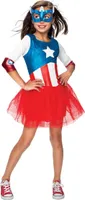 Captain America Mädchen Kindergröße: 128