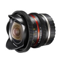 Walimex 8 mm / F 3.1 VCSC FISHEYE Fisheye-Objektiv fÃ1/4r Sony E-Mount Systemkameras, F3,1