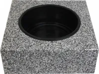 Grabschale viereckig Granit Schlesisch