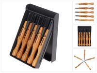 Shogun MIKISYO Power Grip Holz Schnitzmesser Kerbschnitzsatz / Zierschnitzsatz 5 tlg. Set ( PG-5 ) - Made in Japan