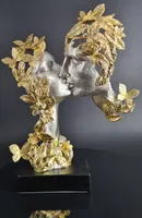  Moritz Skulptur Couple in Love I Liebe I 23 x 4 x 26 cm I  Liebespaar Päarchen I Verliebt Sein I schöne Deko Figur Dekoration Paar in  Liebe Mangoholz braun