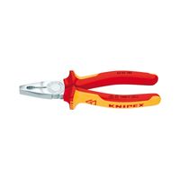 Knipex 030-6160 Kombizange 160mm VDE isol leichte Ausführung, rot/gelb/silber