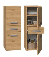 Niedriger Badezimmerschrank ATSO – Artisan-Eiche