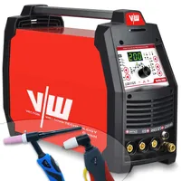 VECTOR WELDING DC TIG zváracka 200A s plazmovou rezackou 50A, pulzná, invertor, MMA 170A, HF zapalovanie, IGBT | Berlin 2400