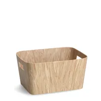 Zeller Aufbewahrungsbox "Holz", Pappe, Holzoptik, ca. 30,5 x 22,9 x 15,2 cm