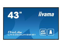 iiyama ProLite LH4365UHSB-B1 43" 16:9 4K IPS 24/7 Display schwarz