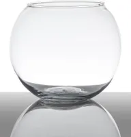 Teelichthalter, Kugelvase BALL H. 9,5cm D. 11cm transparent rund Glas Hakbijl
