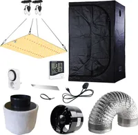 NICEGROW Set 60 - Einsteigerset 80W LED, GHP Box 60x60, Tubo 100, AKF 100/150