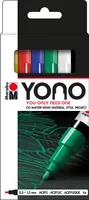 Marabu YONO Acrylstifte-Set farbsortiert 0,5 - 1,5 mm, 6 St.