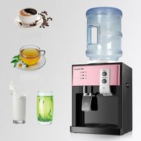 220V 550W Heißwasserspender Stehend Desktop Elektrischer heißwaaser kaltwasserkühlerer Spender für Büro Hause Kaffee Tee (Roségold)