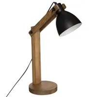 Cuba Schreibtischlampe schwarz 56 cm