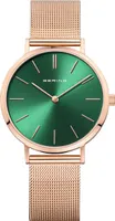 Bering Damenuhr analog Quarzwerk mit Edelstahl-Armband 14134-368