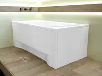 BADLAND Badewanne Rechteck Gracja 170x75 mit Acrylschürze, Füßen und Ablaufgarnitur GRATIS