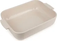 Peugeot rechteckige Auflaufform Appolia Ofenform Keramik Ecru 32 cm 60046