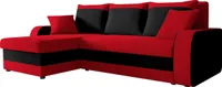 MIRJAN24 Ecksofa Kris, Stilvoll Eckcouch mit Bettkasten und Schlaffunktion, L-Form Couch, Schlafsofa (Mikrofaza 0022 + Mikrofaza 0015)