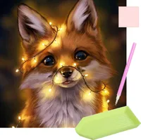 ISO 17011 Diamantmalerei 30x30cm - Fuchs