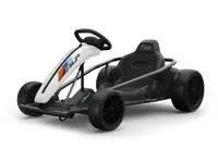 HOMCOM Go Kart Kinderfahrzeug Tretauto mit Pedal Bremsen Kinderspielzeug  für 3-8 Jahre Gummiräder Stahl Rot+Schwarz 101 x 61 x 62 cm