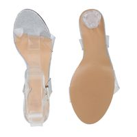 Damen High Heels Sandaletten Transparente Party Riemchen 832939 Schuhe