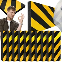 Odbojnik ochronny na ścianę mata do garażu na parking, zestaw 10 szt 50x10x1.5cm