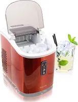 Mulano Design Eiswürfelmaschine Edelstahl Orange MS-17120