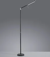 stehleuchte Filigran162 cm LED-Stahl/Glas 3 kg matt schwarz/weiß