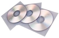 proOFFICE CD-/DVD-Hülle für 1 CD/DVD PP transparent (10 Hüllen)