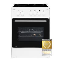 Exquisit ECM 6-4 Elektro-Standherd | Glaskeramik | Ober- / Unterhitze | Grill | Umluft | Weiß Exquisit ECM 6-4 Elektro-Standherd | Glaskeramik | Ober- / Unterhitze | Grill | Umluft | Weiß