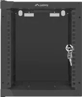 Lanberg szafa wisząca rack 10" 6U/280X310 drzwi szklane czarne
