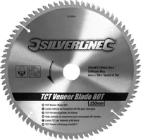 Silverline - Karbidový pilový kotouč na dýhy, 80 zubů