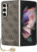 Guess hard silikonové pouzdro Samsung Galaxy Z Fold 5 Brown 4G Charms Collection