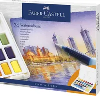 FABER-CASTELL Aquarellfarbe in Näpfchen 24er Etui