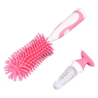 Babyflaschenbürste, Silikon-Reinigungsbürste für Milchbehälter, Babyflaschen, Reinigungsbürste für Babyflaschen