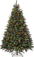 Royal Christmas® Künstlicher Weihnachtsbaum Washington 150 cm | Mehrfarbige LED-Beleuchtung