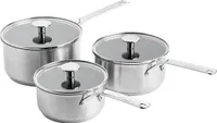 KitchenAid Stainless Steel, Stielkasserolle, 3-Teiliges Set, Ofenfest