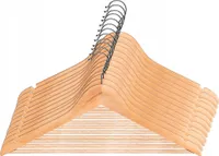 KADAX Kleiderbügel mit Zwei Einkerbungen aus Holz, Garderobenbügel für Kleidung, Hemd