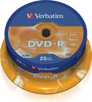 Verbatim DVD-R Rohlinge 25er Spindel