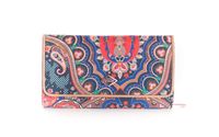 Oilily Paisley Zip Around Wallet L Royal Blue
