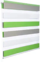Woltu Doppelrollo Duo Rollo Klemmfix Lichtschutz , ohne Bohren , freihängend , Fensterrollo lichtdurchlässig & verdunkelnd, 55x150cm