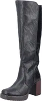 Rieker Damen Stiefel Langschaft Blockabsatz Plateau Y4190, Größe:37 EU, Farbe:Schwarz