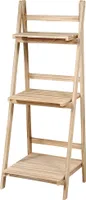 KESPER 69140 Pflanzentreppe / Dekoregal aus Paulowniaholz / Pflanzenregal / Blumenregal