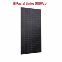 4x 0% 580W Solarmodul Jinko Solar BiFacial Rahmen Silber JKM580N-72HL4-BDV PV Photovoltaik JK03M ( SFR)