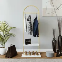 Skye Decor, Mönchengladbach L664, Kleiderschrank, Gold, 100 % METALL, 70 x 40 x 190 cm