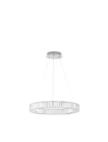 Nova Luce AURELIA LED závěsné svítidlo chrom 41W neutrální bílá 150x60cm stmívatelné 9333066