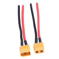 2 kusy adaptérov XT60, samica/samec, 14AWG silikónový kábel pre RC príslušenstvo