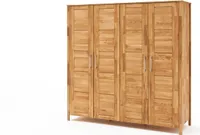 Schrank 4-türig Zenna Wildeiche Kleiderschrank